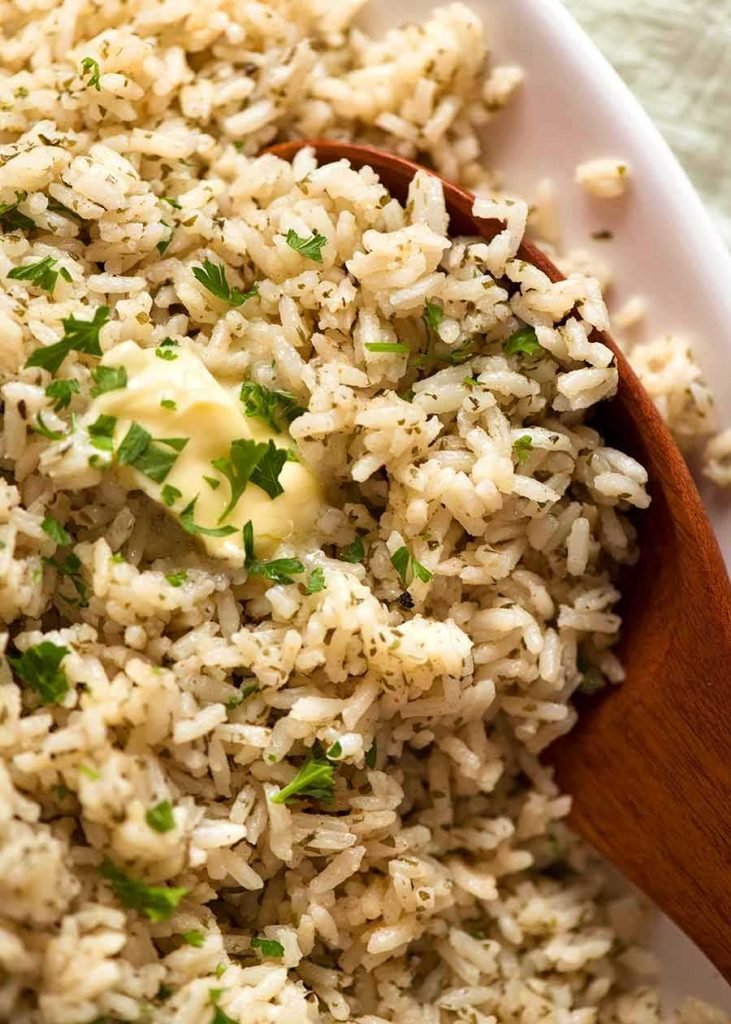 Simple Plain White Rice With Seasoning For Perfect Flavor