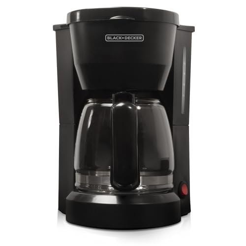 BLACK+DECKER 5-Cup Coffeemaker, DCM600B Black