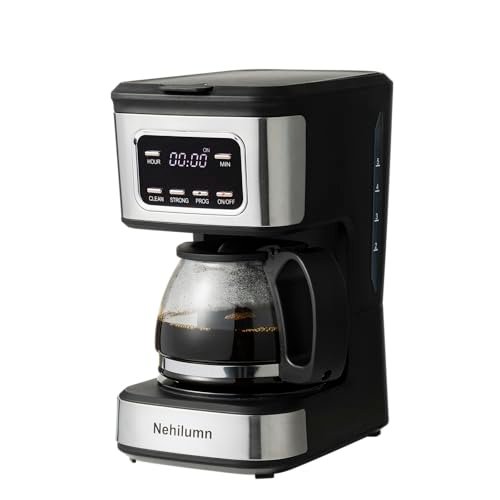 Nehilumn 5-6 Cup Programmable Coffee Machine, Reusable...