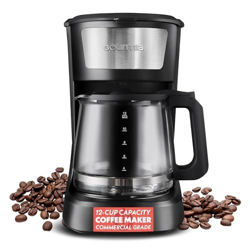 Gourmia 12 Cup One-Touch Coffee Maker – Auto Keep Warm
