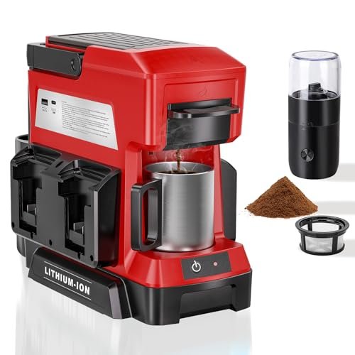 Taingwei Cordless Coffee Maker for Milwaukee M18 Battery...