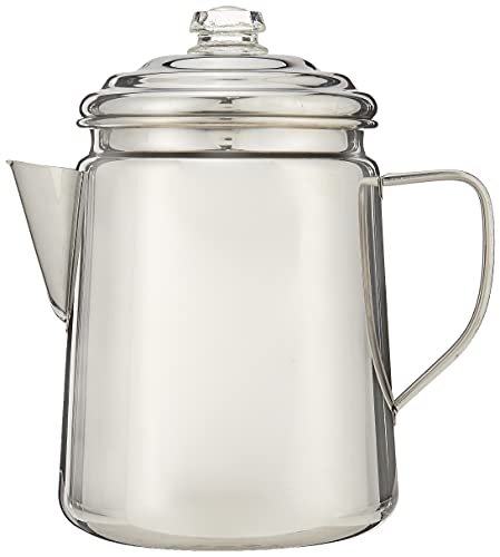 Coleman Stainless Steel Coffee Percolator, 12-Cup Capacity,...