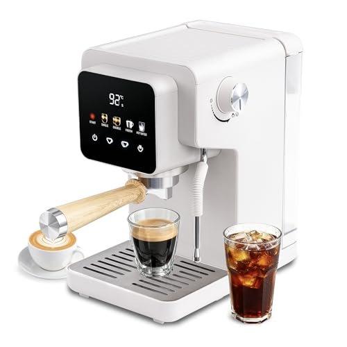LoftyChef Espresso Machine 15 Bar, Touchscreen Espresso...