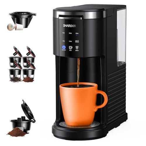SHARDOR 3 in 1 Single Serve Coffee Maker for Pods.