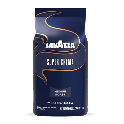 Lavazza Super Crema Whole Bean Coffee, Medium Espresso...
