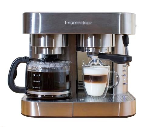Espressione Combination Stainless Steel Espresso + Coffee...