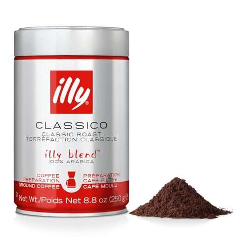 Illy Classico Ground Drip Coffee, Medium Roast, Classic...