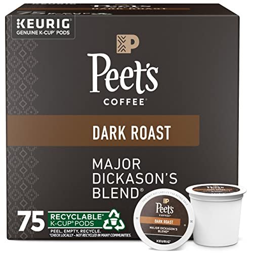 Peet's Coffee, Dark Roast Keurig K-Cup Pods Major...