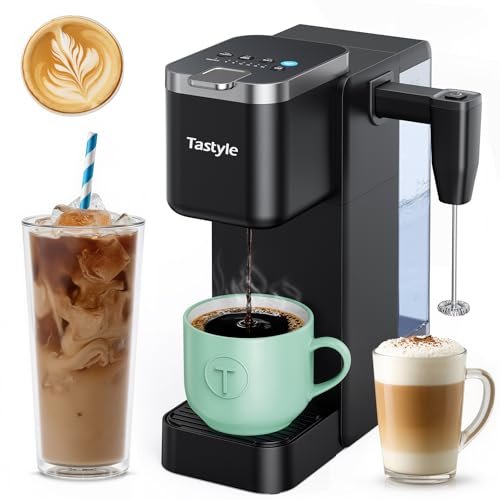 Tastyle Single Serve Coffee Maker with Built-in Detachable...