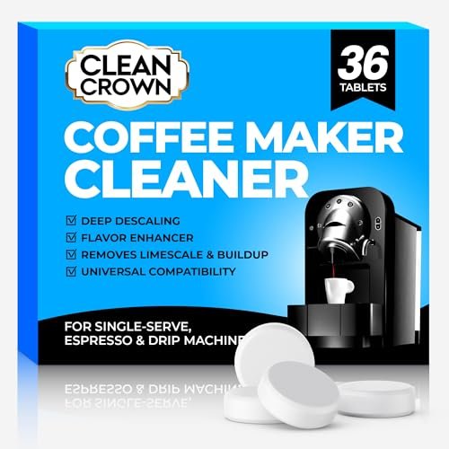 CleanCrown Coffee Maker Cleaner (36 Count), Cofee Machine...