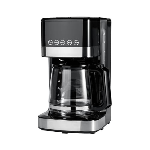 Amazon Basics Programmable 12 Cup Drip Coffee Maker,...