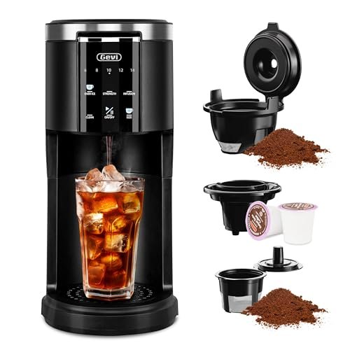Gevi Single Serve Coffee Maker, Compatible with Pods and...