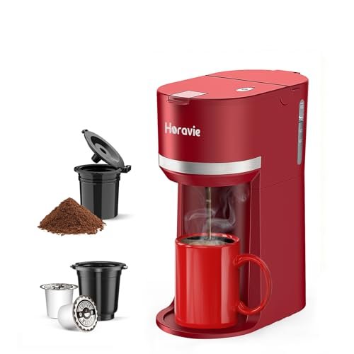 Horavie Mini Single Serve Coffee Maker for K-Cups and...