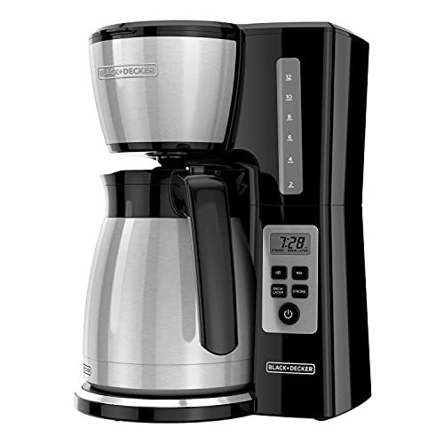BLACK+DECKER 12 Cup Thermal Programmable Coffee Maker with...
