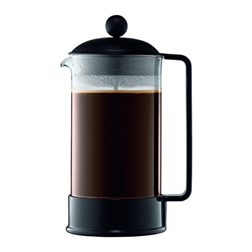 Bodum 34oz Brazil French Press Coffee Maker, Glass Black