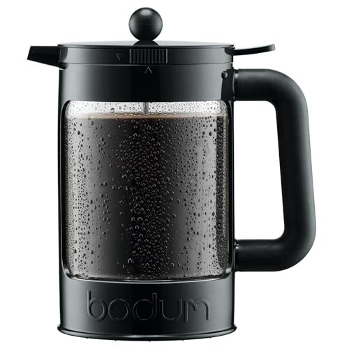 Bodum 51oz Cold Brew Coffee Maker, Black, Made in Portugal.