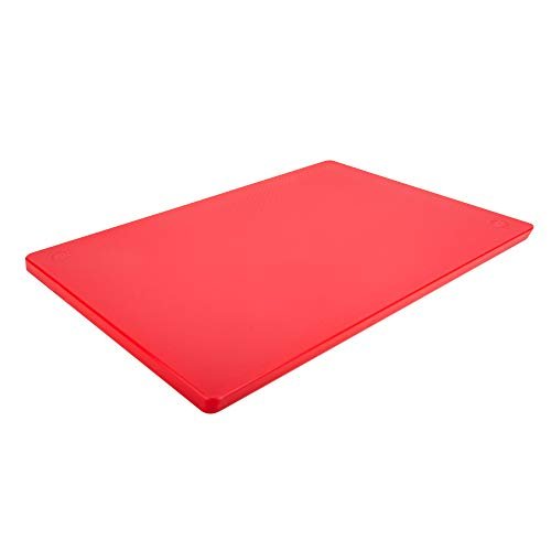 Thirteen Chefs Large Red Cutting Board - Professional...