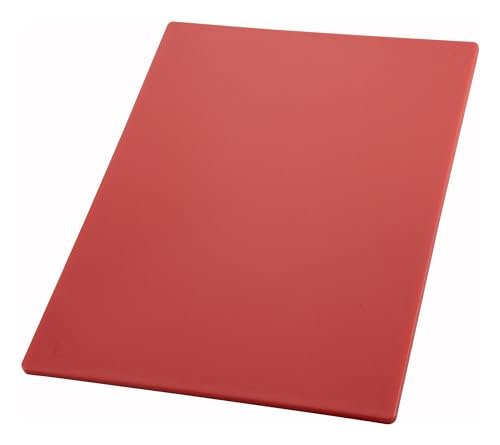 Winco Cutting Board, 12 by 18 by 1/2-Inch, Red