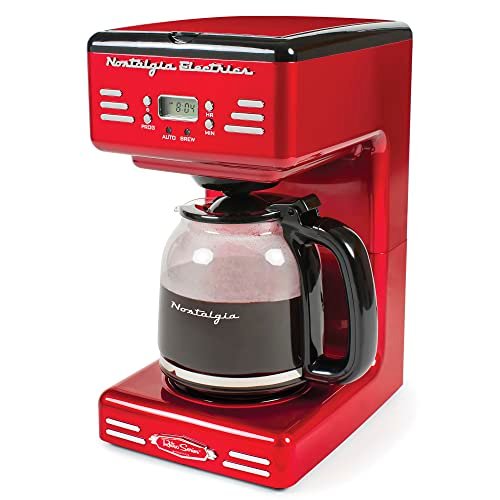 Nostalgia Retro 12-Cup Programmable Coffee Maker With LED...
