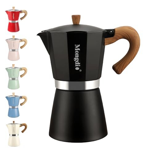 Mongdio Stovetop Espresso Maker Moka Pot, Cuban Italian...