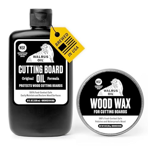 WALRUS OIL - Cutting Board Oil and Wood Wax Set.