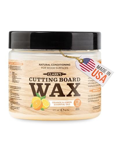 CLARK'S Cutting Board Wax - 2-in-1 Wood Butter and Mineral
