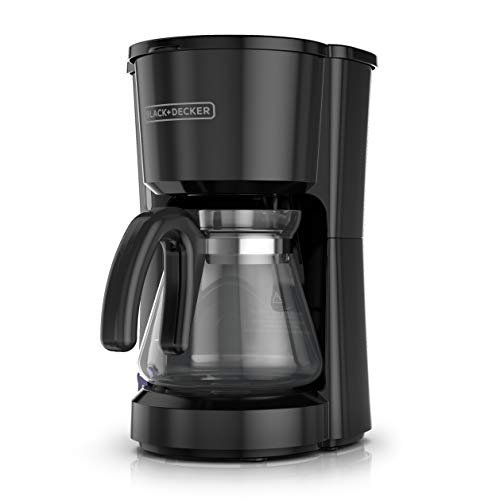 BLACK+DECKER 5-Cup Coffee Maker with On/Off Switch, Black