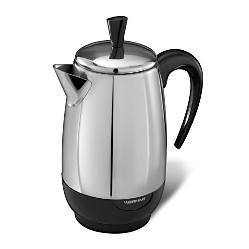 Farberware Electric Coffee Percolator, Stainless Steel...