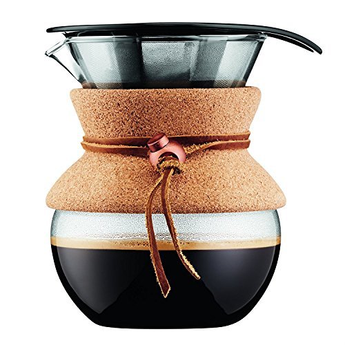 Bodum 17oz Pour Over Coffee Maker, High-Heat Glass and...