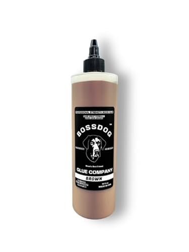 BOSSDOG Brown Wood Glue, Strong Bond, Fast Drying, Cutting...