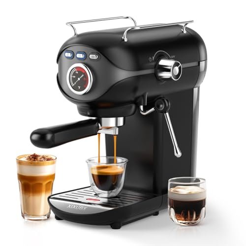 XIXUBX Espresso Machine, 20 BAR Pump Temperature Control,...