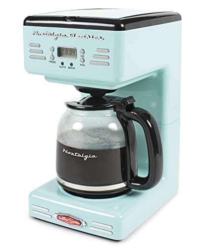 Nostalgia Retro 12-Cup Programmable Coffee Maker With LED...