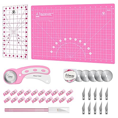 Headley Tools Rotary Cutter Set - 45mm Fabric Cutting Kit