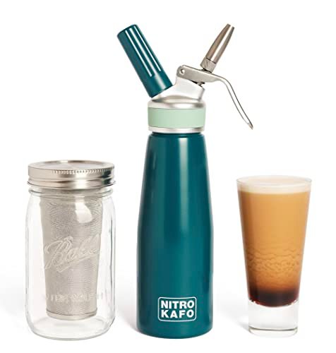 NITRO KAFO 1L Nitro Coffee Maker, Aluminum Cold Brew System.