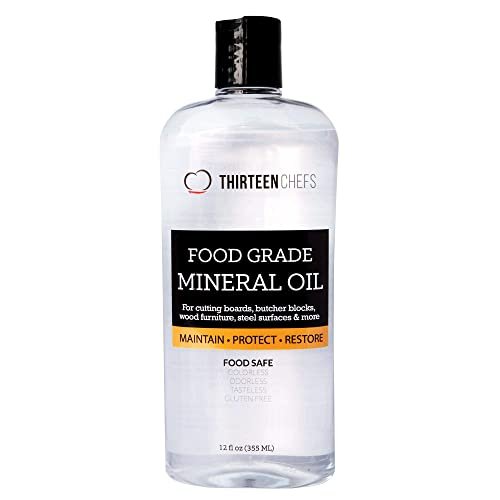 Thirteen Chefs Mineral Oil - 12oz Food Grade Conditioner for
