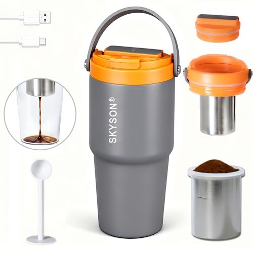 minkah Fast Extraction Mini Electric Coffee Maker Portable...
