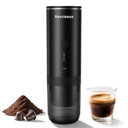 Narcissus Portable Electric Espresso Machine for Travel,...