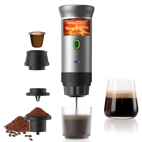 Zcyge Portable Coffee Maker Espresso Machine, Travel Ground...