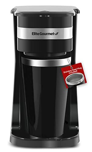 Elite Gourmet EHC114 Personal Single-Serve Compact Coffee...