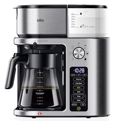 Braun MultiServe Plus 10-Cup Drip Coffee Maker, Hot and...