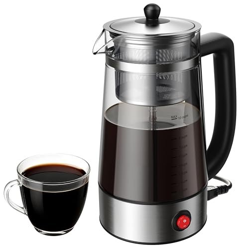 KIDISLE Percolator Coffee Pot Electric 10 Cup, Keep Warm.
