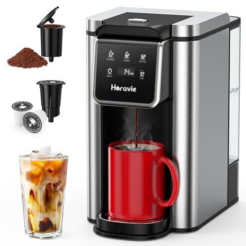 Horavie Single Serve Coffee Maker for K-Cup Pods and...