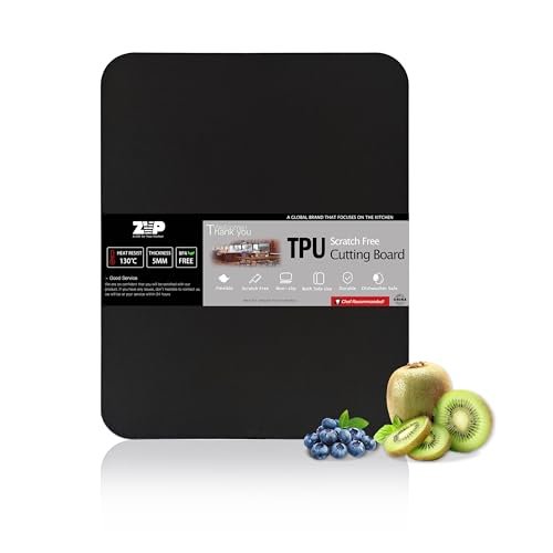 ZVP Thick TPU Cutting Boards for Kitchen, Flexible Nonslip...