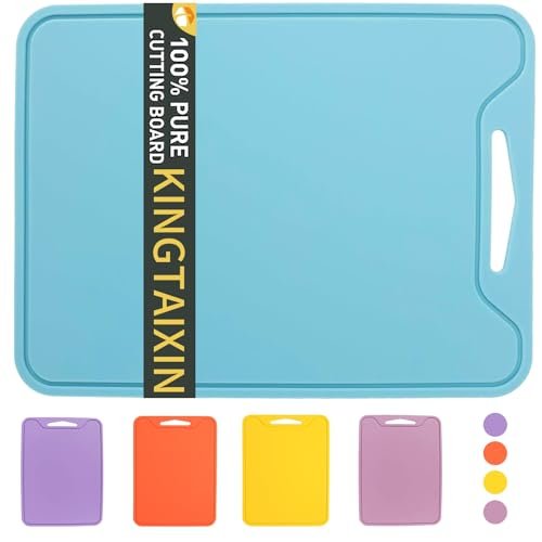 KINGTAIXIN Flexible Silicone Cutting Boards For Kitchen...