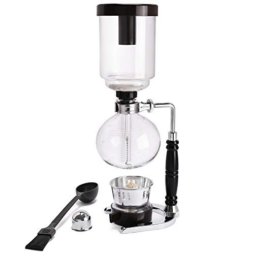 LUEUR Siphon Coffee Maker, Vacuum Coffee Brewer, 5-Cup...