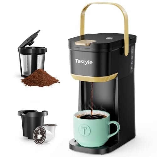 Tastyle Single Serve One Cup Coffee Maker, for K-Cups and