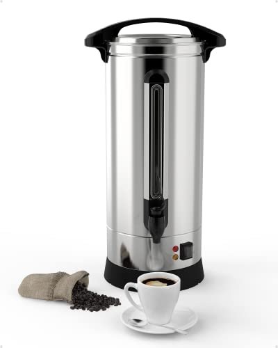 MilleLoom 10L/2.6 Gal Commercial Coffee Urn with Double...