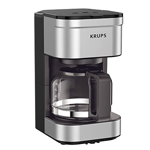 KRUPS Simply Brew Compact 5 Cup Coffee Maker, Stainless...