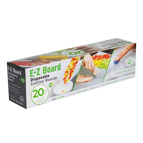 Mind Reader E-Z Board Disposable Plastic Cutting Board,...