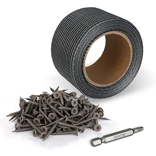 Goldblatt 50' Cement Board Tape with 150-Count Screws and...